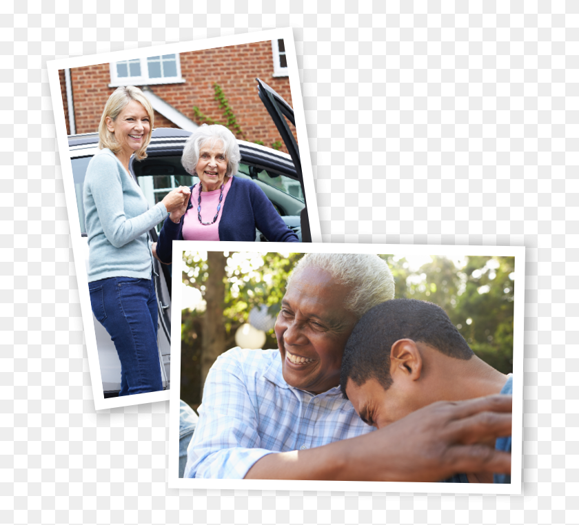 732x702 Senior Transportation Chats Family, Person, Clothing, Collage HD PNG Download