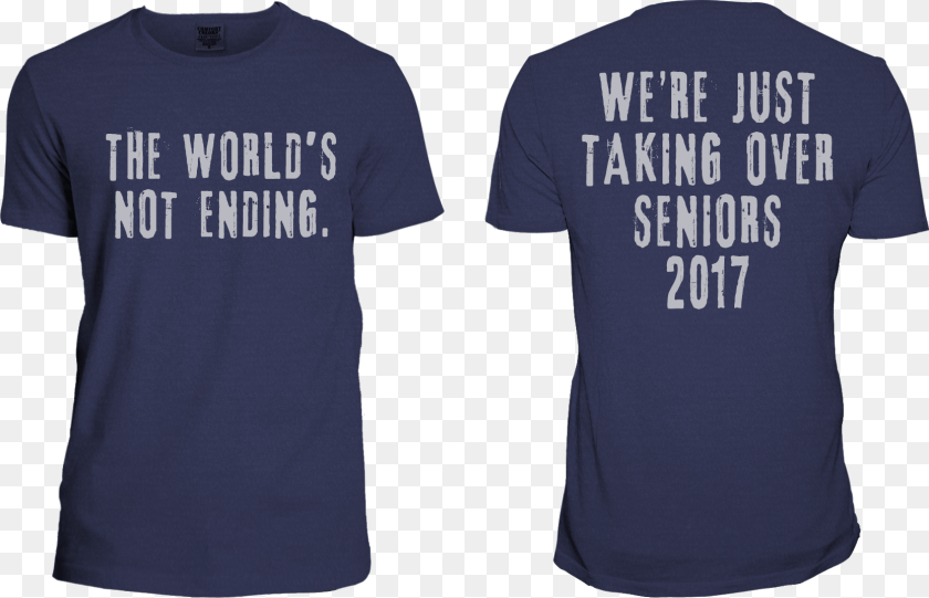 Seniors 2017 Active Shirt, Clothing, T-shirt PNG