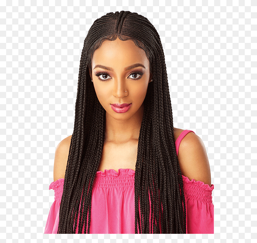 559x733 Sensationnel Cloud 9 Braided Wigs, Hair, Person, Human HD PNG Download