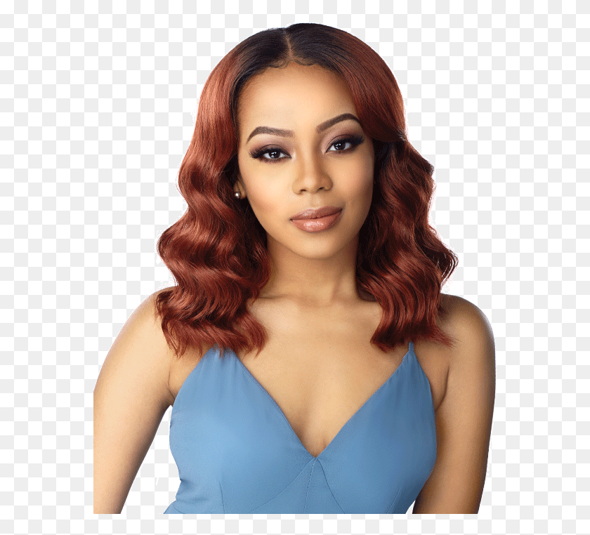 575x702 Sensationnel Synthetic Hair Lace Front Wig Cloud, Face, Person, Human HD PNG Download