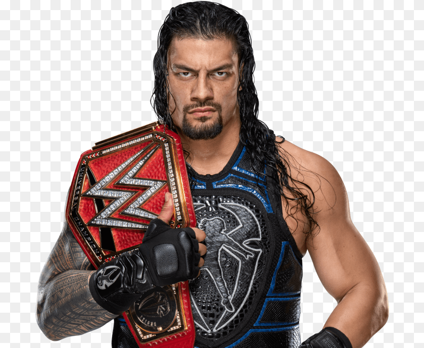 704x690 Sep Roman Reigns With Universal Championship, Male, Adult, Person, Man PNG