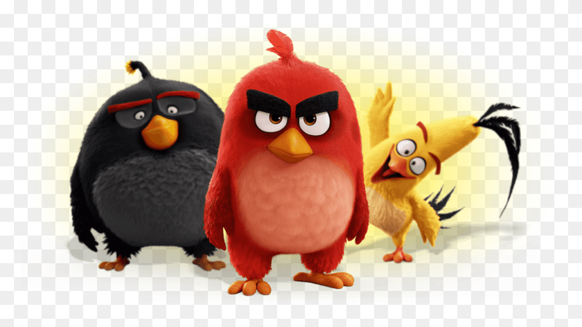 1232x651 Set Personajes De Angry Birds, Bird, Animal, Toy Hd Png