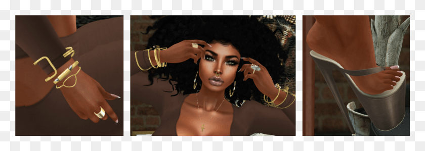 3289x1011 Septum Ring P1 The Seasons Story Autum Makeup Just Girl, Hair, Person, Human HD PNG Download