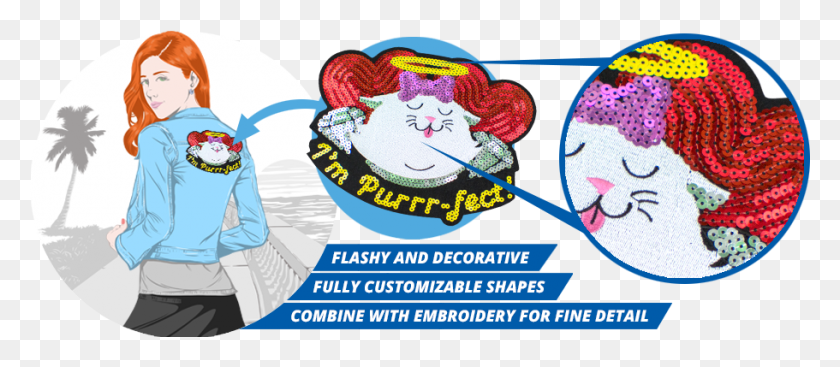 911x359 Sequin Patches Cartoon, Person, Human, Advertisement HD PNG Download
