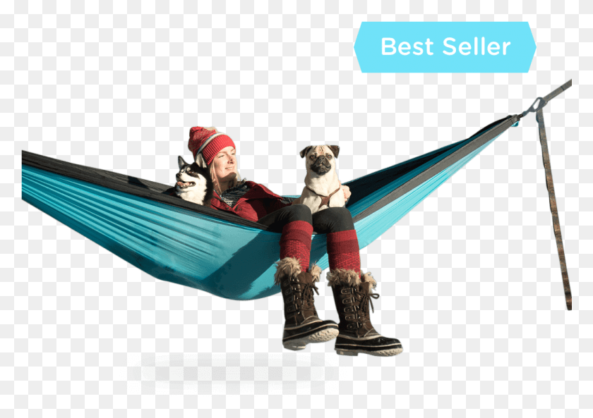 1075x735 Serac Sequoia Xl Double Camping Hammock Snowmelt Teal Hammock, Furniture, Shoe, Footwear HD PNG Download