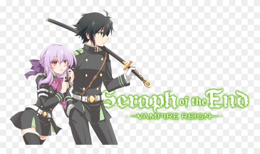 985x555 Seraph Of The End Image Seraph Of The End Logo, Person, Human, Book HD PNG Download