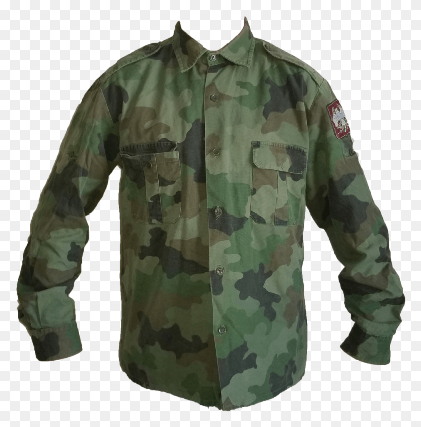 938x953 Serbian Army Woodland Shirt Military Uniform, Military Uniform, Camouflage, Long Sleeve HD PNG Download