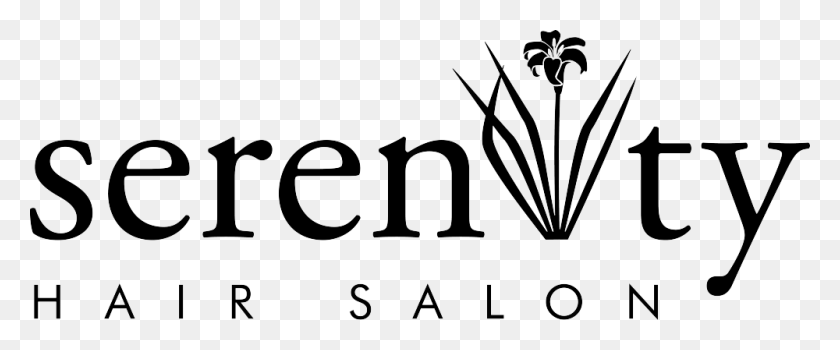 1000x372 Serenity Hair Salon Logo, Text, Number, Symbol HD PNG Download