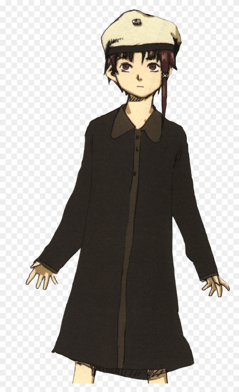 921x1557 Serial Experiments Lain Artbook, Clothing, Apparel, Overcoat HD PNG Download