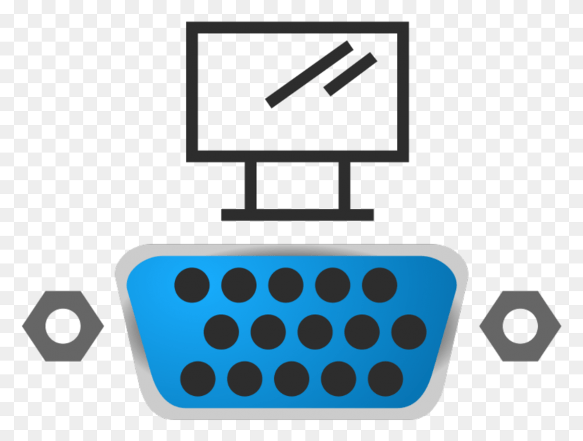 1539x1137 Serial Port Icon Vga Clipart, Monitor, Screen, Electronics HD PNG Download
