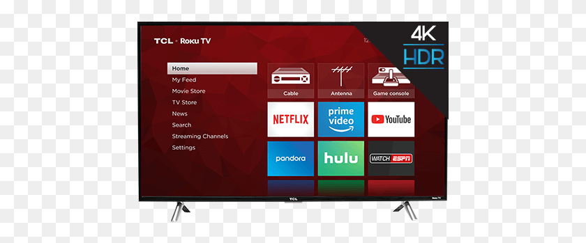 447x289 Series 49 Inch Tcl Smart Tv, Monitor, Screen, Electronics HD PNG Download