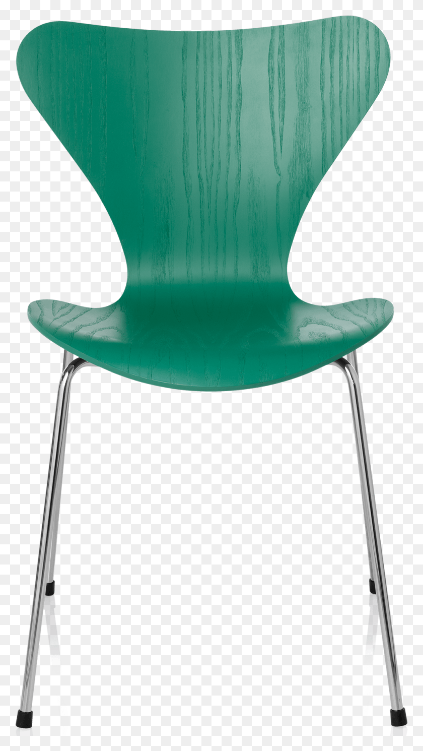 992x1819 Series 7 Chair Arne Jacobsen Huzun Green Coloured Ash Series 7 Fritz Hansen Color, Furniture HD PNG Download