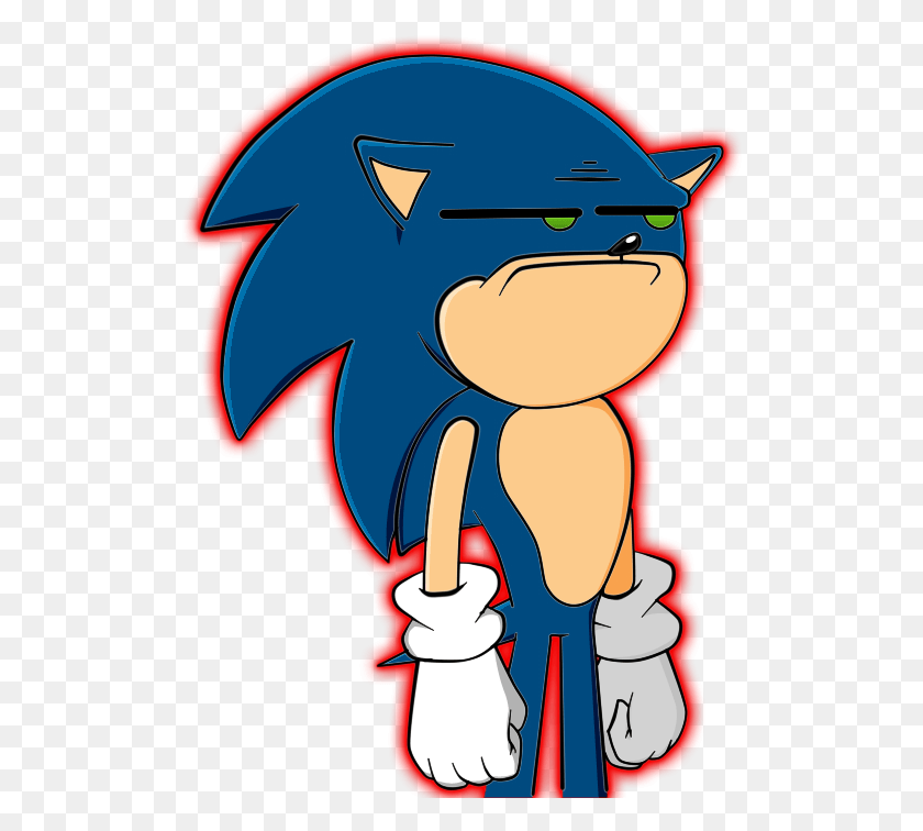 511x696 Serious Sonic Serious Face, Symbol, Poster, Advertisement HD PNG Download