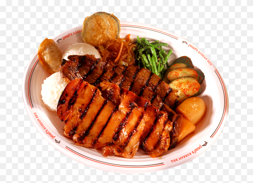 700x546 Served With Barbecue Short Ribs Chicken Fried Man Jokbal, Dish, Meal, Food HD PNG Download
