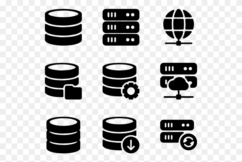529x505 Servers Amp Database Server Icon Free, Gray, World Of Warcraft HD PNG Download