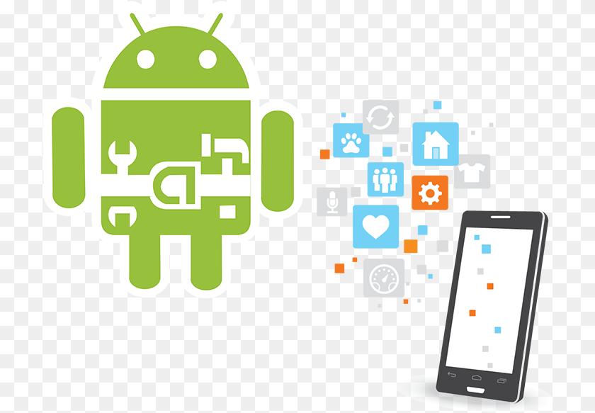 Service Logo De Android Studio, Electronics, Phone, Mobile Phone, Computer Sticker PNG