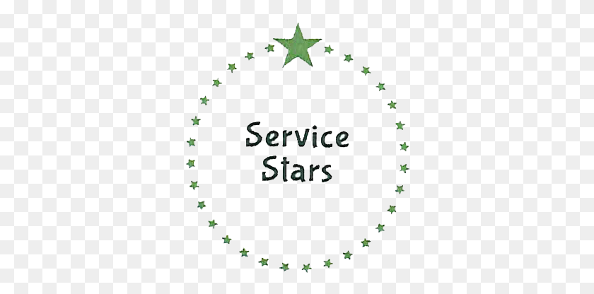 318x356 Service Star Circle Circle, Symbol, Star Symbol, Text HD PNG Download