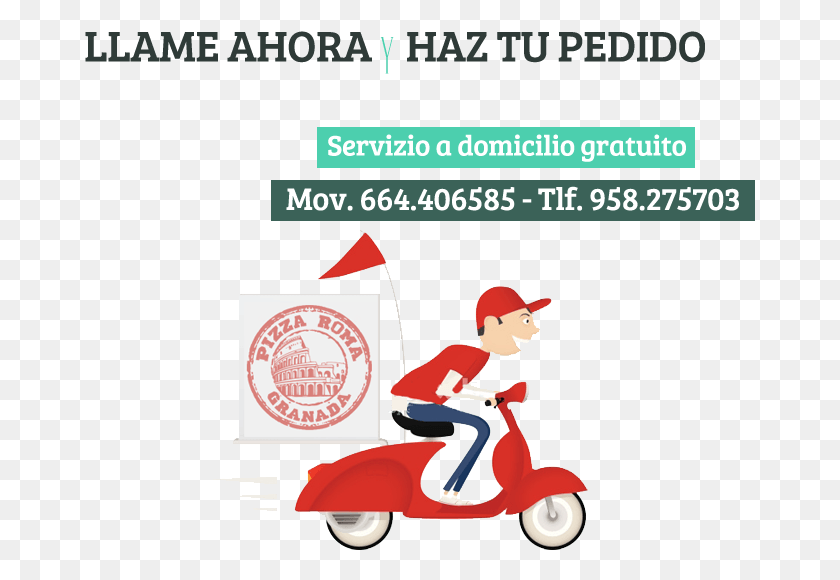 671x520 Servicio A Domicilio Pizza, Scooter, Vehículo, Transporte Hd Png