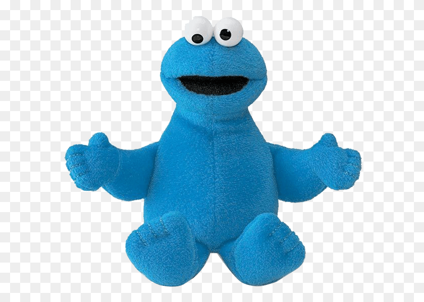 597x538 Sesame Street 75933 6 Inch Cookie Monster Sesame Street Cookie Monster Plush, Toy, Amphibian, Wildlife HD PNG Download