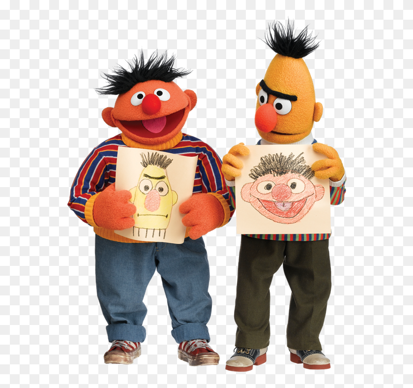 574x728 Sesame Street On Twitter Ernie And Bert, Toy, Doll, Person HD PNG Download