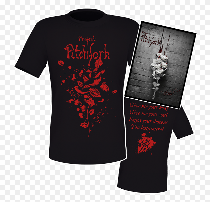 733x747 Set 2cd Book Shirt Project Pitchfork Blood Project Pitchfork Souls Island, Clothing, Apparel, Sleeve HD PNG Download