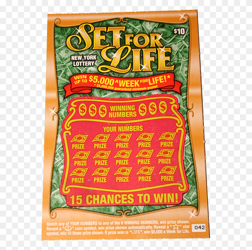 565x771 Set For Life Lottery Winning Set For Life Scratcher, Cushion, Text, Pillow HD PNG Download