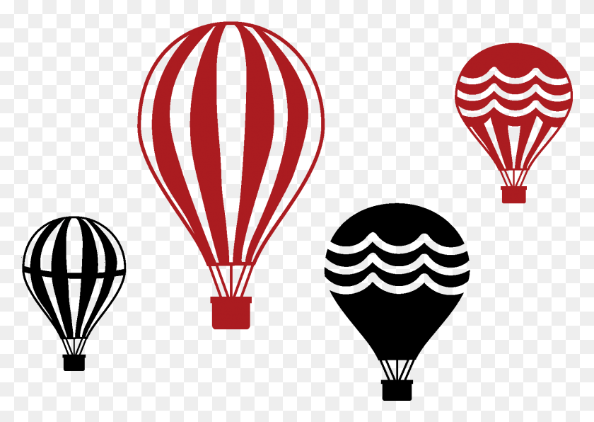 1668x1148 Set Of Four Vintage Hot Air Balloons Hot Air Balloon, Hot Air Balloon, Aircraft, Vehicle HD PNG Download