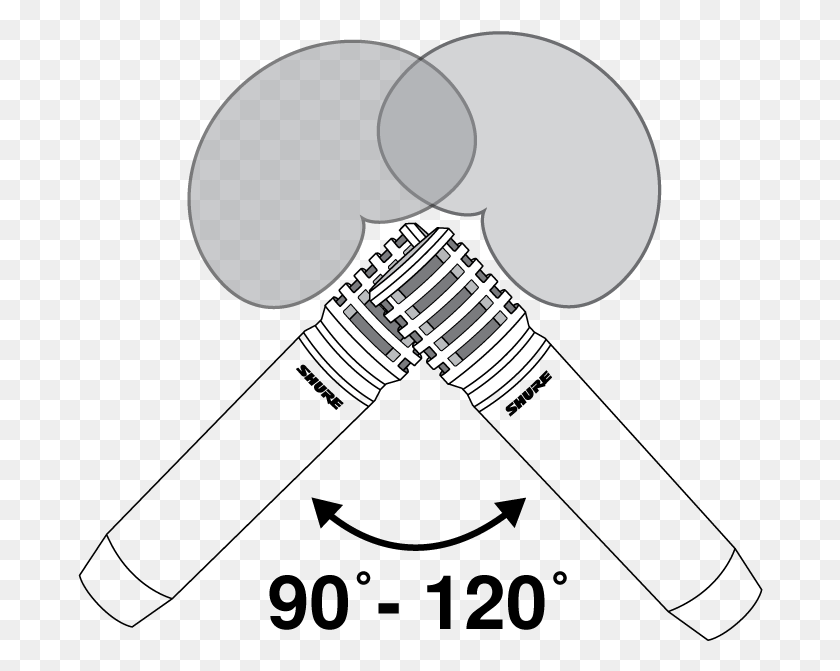 686x611 Set Up The Microphones With The Capsules Close Together Drawing, Logo, Symbol, Trademark HD PNG Download