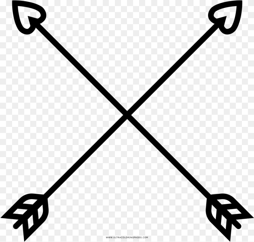 Setas Do Cupido Coloring, Gray Clipart PNG