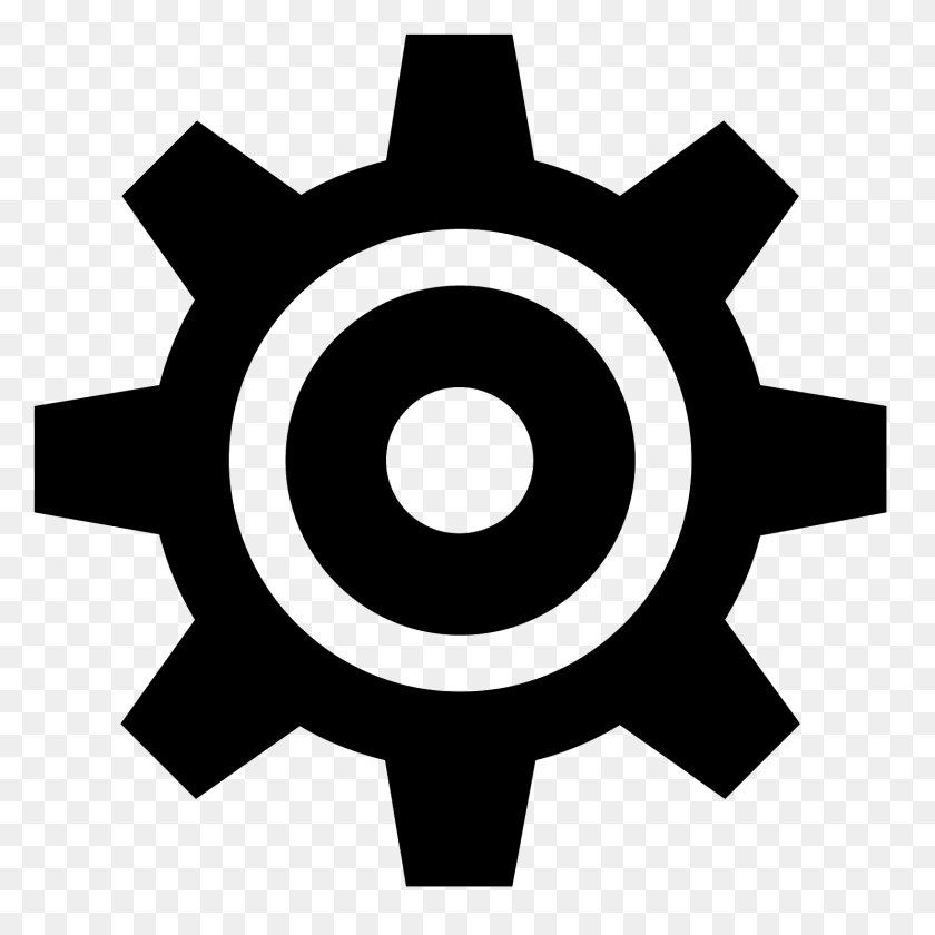 Settings Icon, Gray PNG