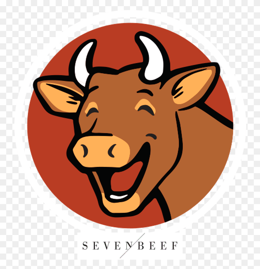 752x810 Seven Beef Logo, Mammal, Animal, Wildlife HD PNG Download