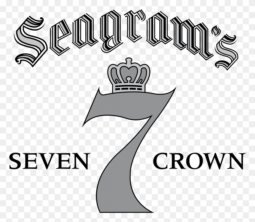 2191x1889 Seven Crown Logo Transparent Seagram Seven Crown Blended Whiskey, Alphabet, Text, Word HD PNG Download