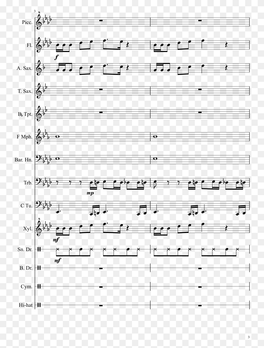 750x1046 Seven Nation Army Recorder Sheet Music, Gray, World Of Warcraft HD PNG Download