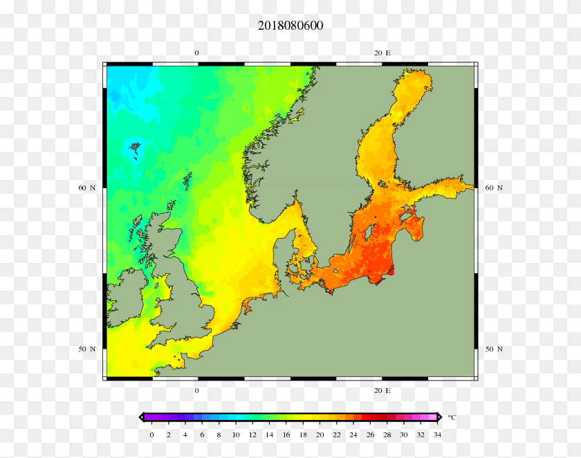 614x602 Severe Weather Eu North Sea Average Sea Temperature Summer, Plot, Map, Diagram HD PNG Download