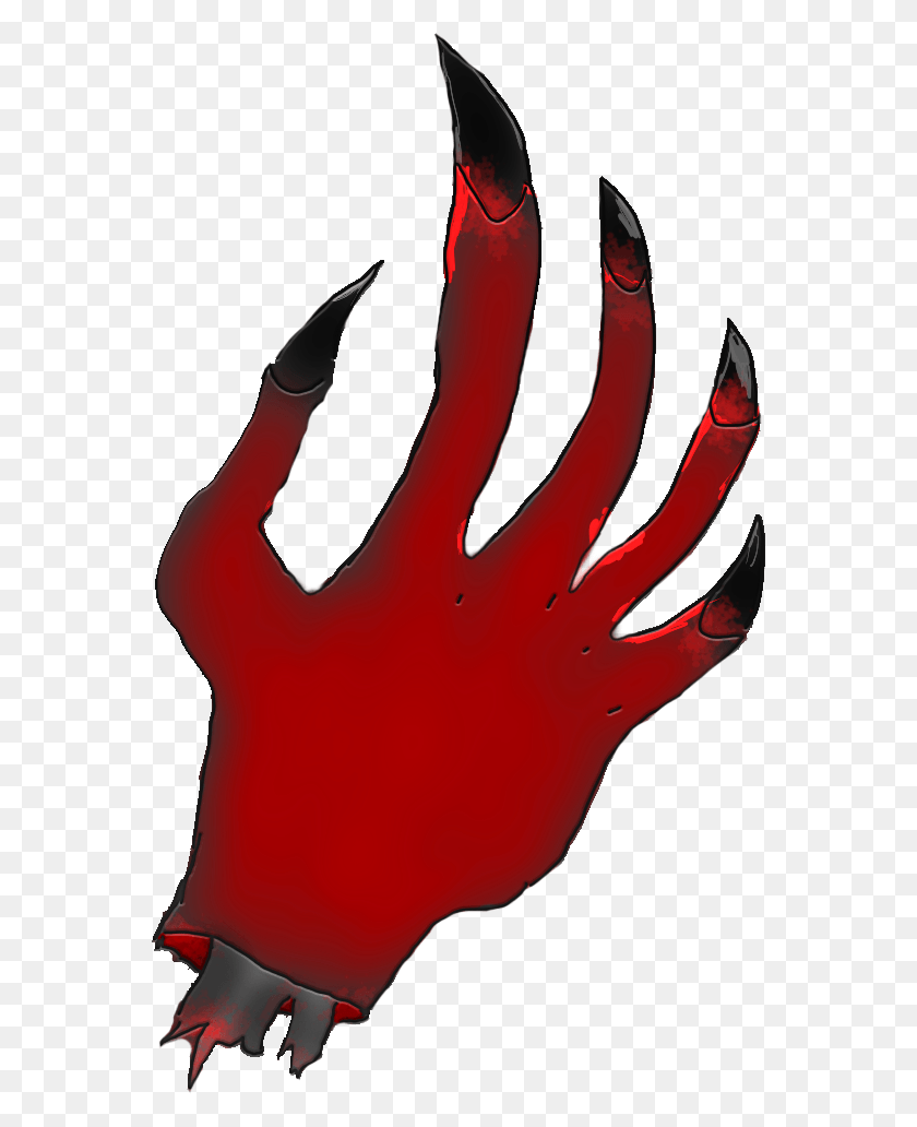 562x972 Severed Demon Arm Demon Hand, Hook, Claw HD PNG Download