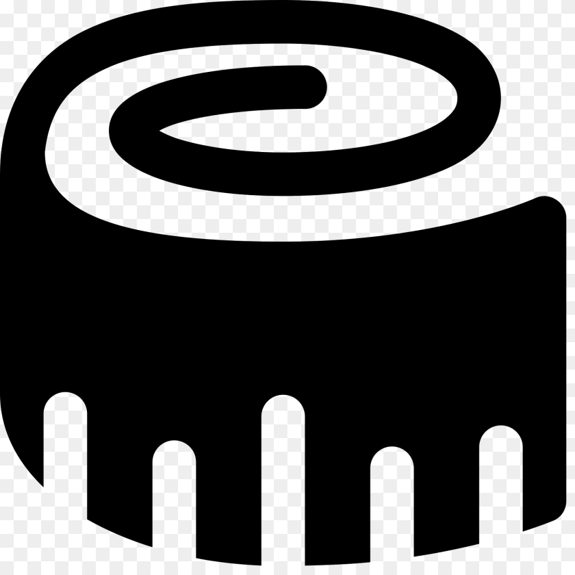 Sewing Tape Measure Icon, Gray Sticker PNG