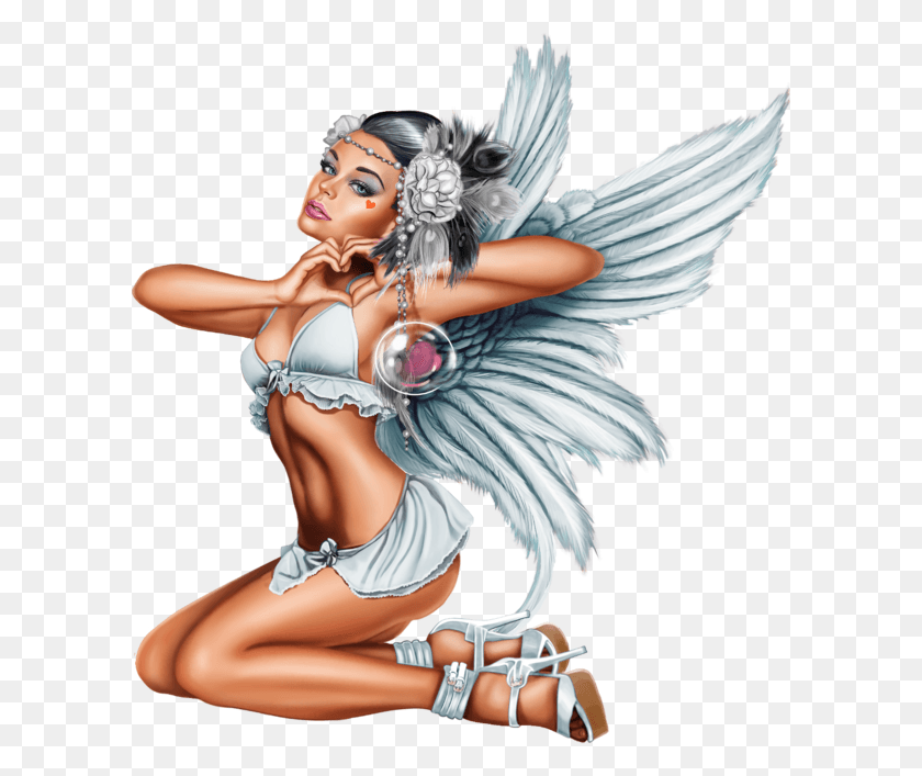 600x647 Sexy Angel, Person, Human HD PNG Download