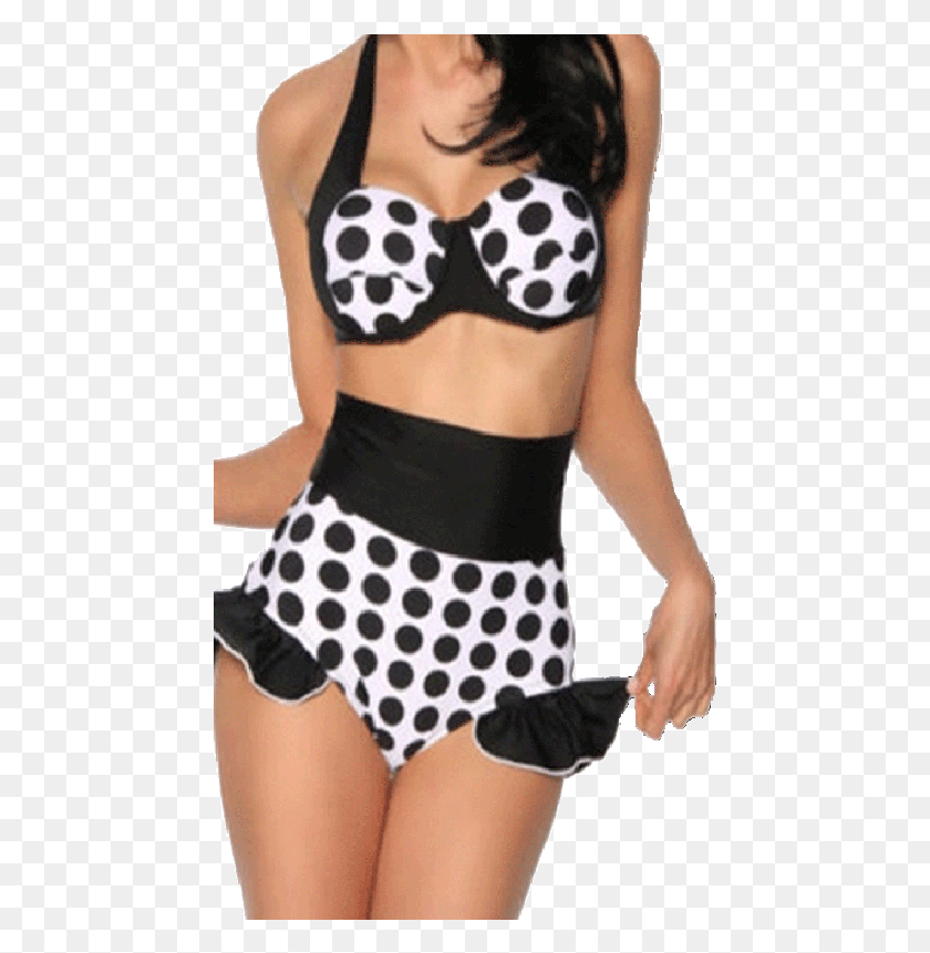 455x801 Sexy Bikini Black And White Bikini Swimming Costumes, Texture, Person, Human HD PNG Download