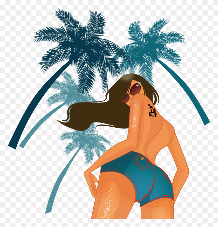 1781x1861 Sexy Girls In Tropical, Clothing, Apparel, Leaf HD PNG Download