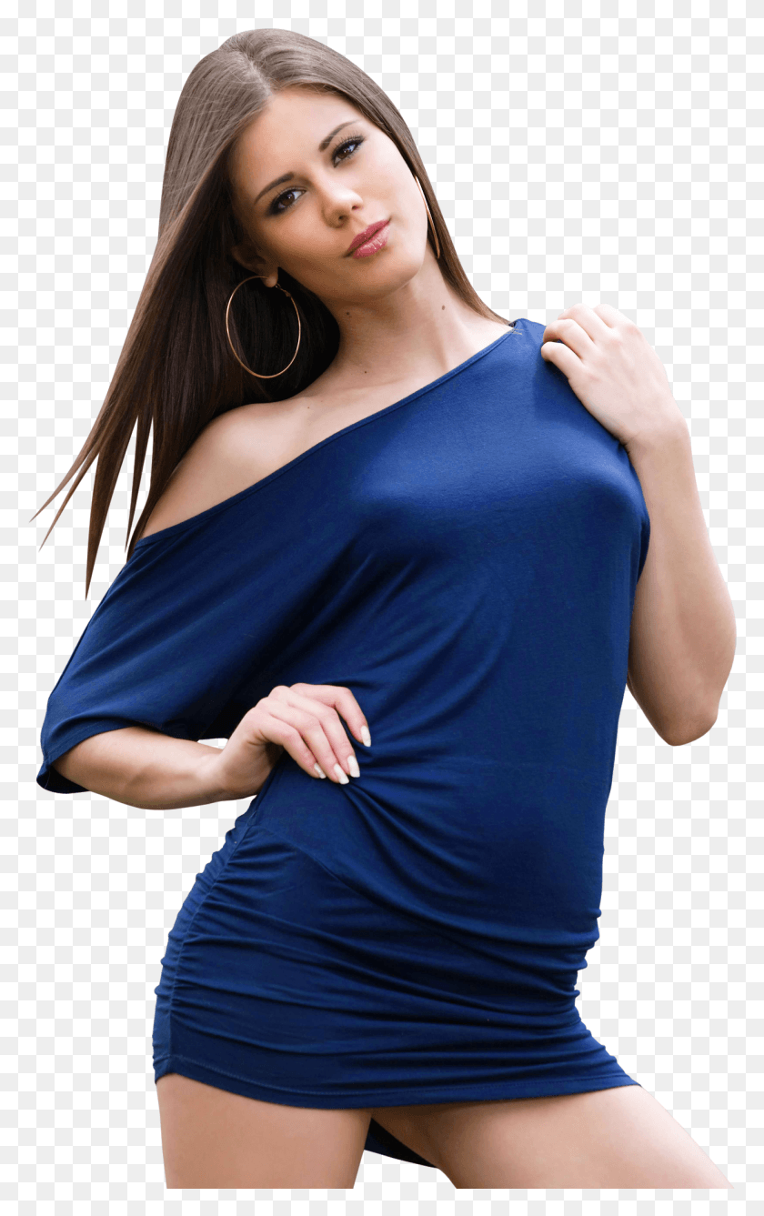 1241x2033 Sexy Little Caprice In Blue Dress Image, Clothing, Apparel, Evening Dress HD PNG Download