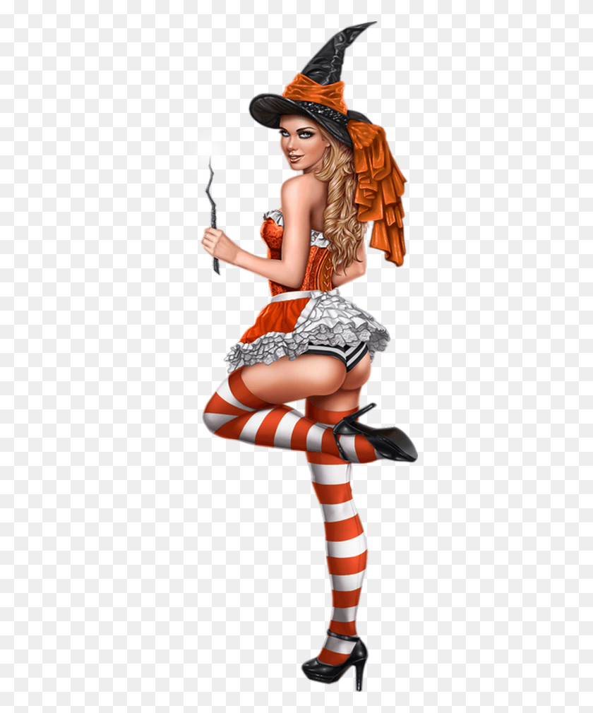 345x950 Sexy Witch, Performer, Person, Human HD PNG Download