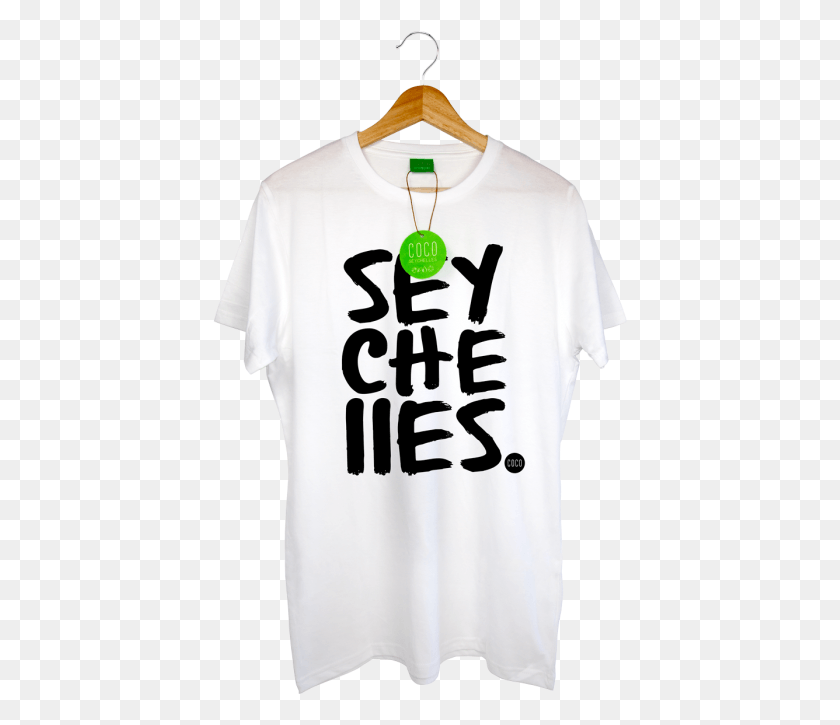 415x665 Seychelles Print T Shirt With Hanger, Clothing, Apparel, Sleeve HD PNG Download