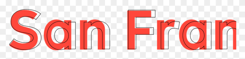 1022x189 Жирный Шрифт Sfmoma, Выделенный Сплошным Красным Цветом, Предназначен Для Логотипа Sf Moma, Алфавита, Числа, Символа Hd Png Скачать