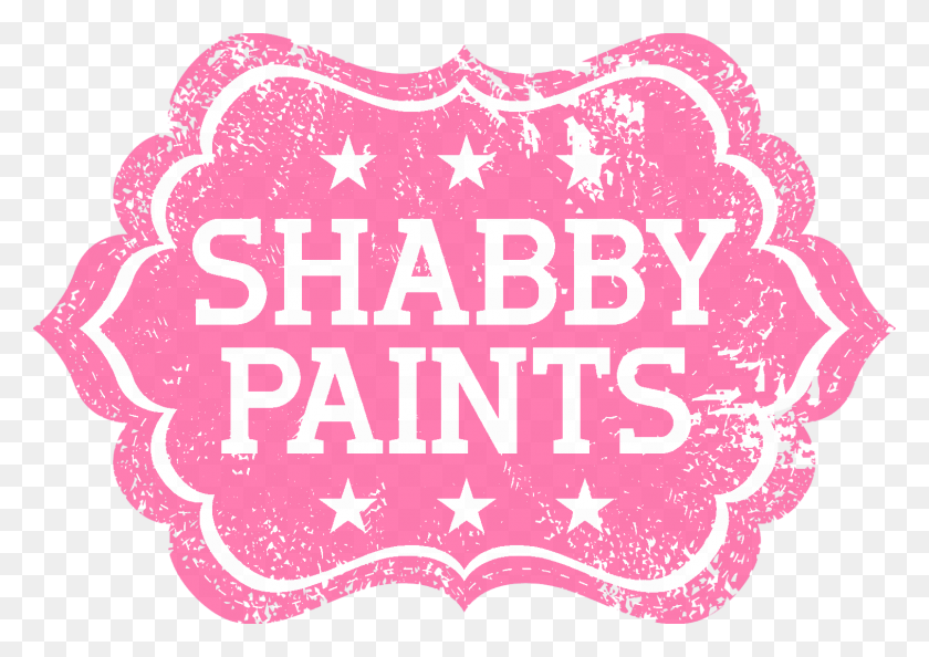 1512x1037 Shabbypaintsactual Pink Logo Trans Shabby Paints, Label, Text, Sticker HD PNG Download