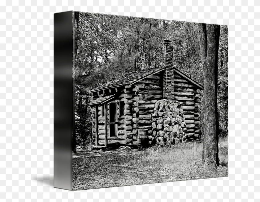 650x591 Shack Drawing Little Cabin Log Cabin, Housing, Building, House HD PNG Download