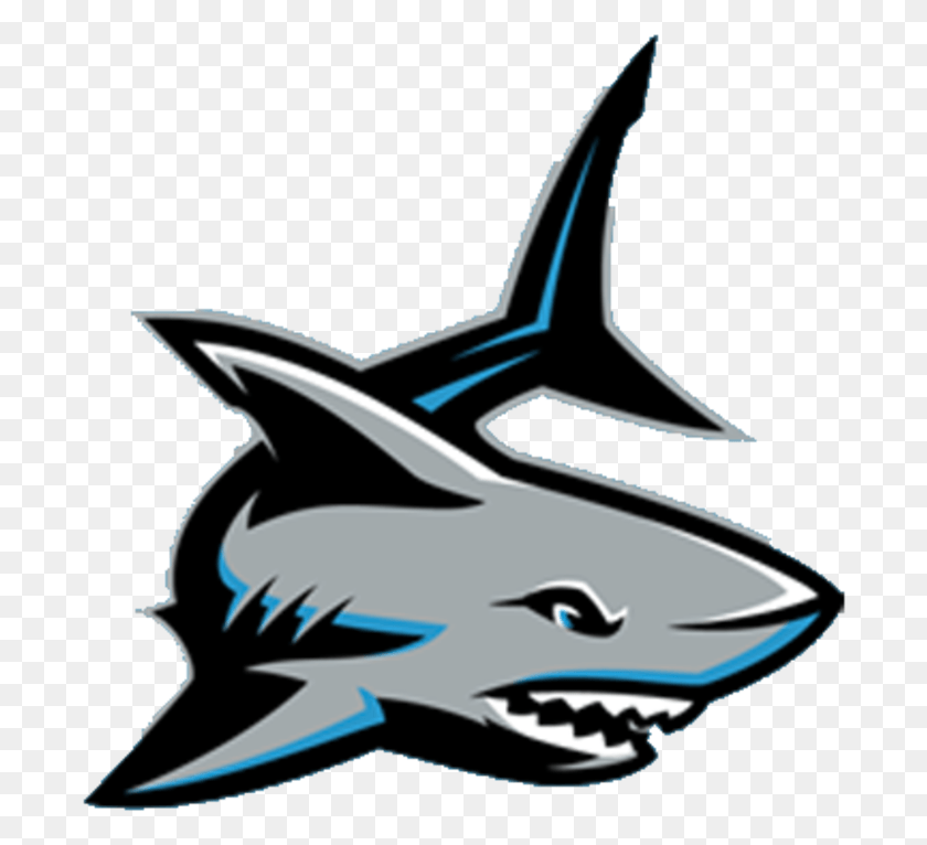 692x706 Shadow Creek High Logo Clipart Shadow Creek Sharks Football, Shark, Sea Life, Fish HD PNG Download