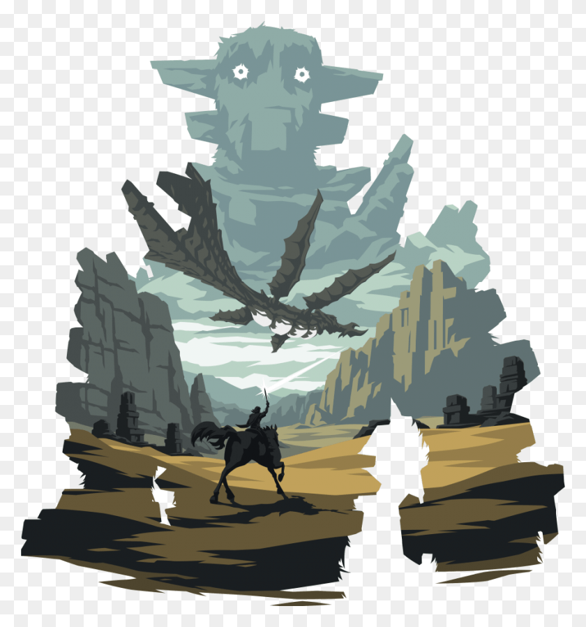 900x968 Shadow Of The Colossus T Shirt, Poster, Advertisement, Outdoors HD PNG Download