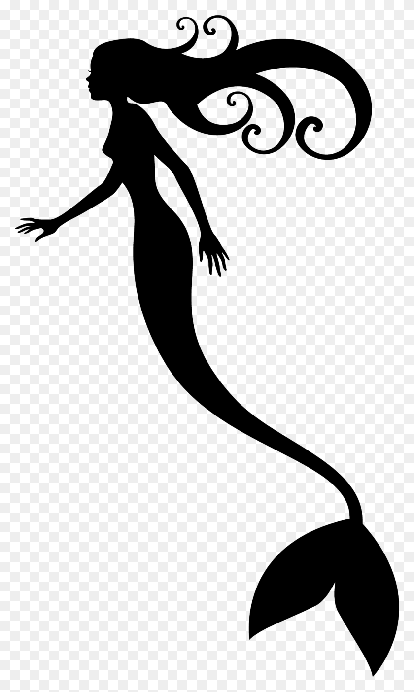 1214x2092 Shadow Puppet Silhouette Black And White Mermaid Clipart, Face, Hand, Photography HD PNG Download