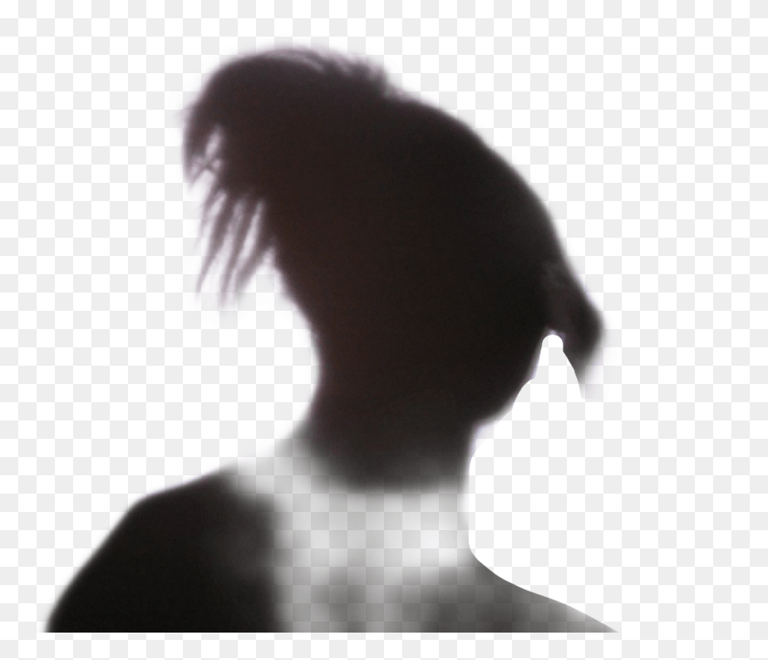 1024x870 Shadow Silhouette Girl Profile Head Hair Black Teen Girl, Person, Human, Neck HD PNG Download