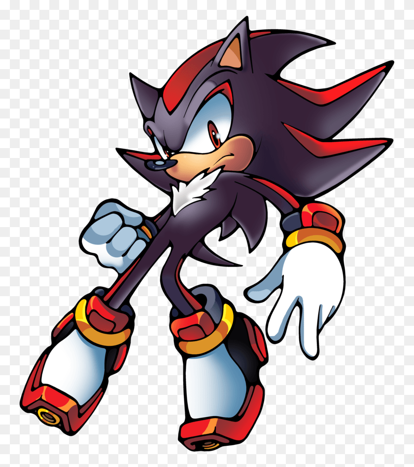 763x886 Shadow The Hedgehog Artwork Shadow The Hedgehog Archie, Hand HD PNG Download